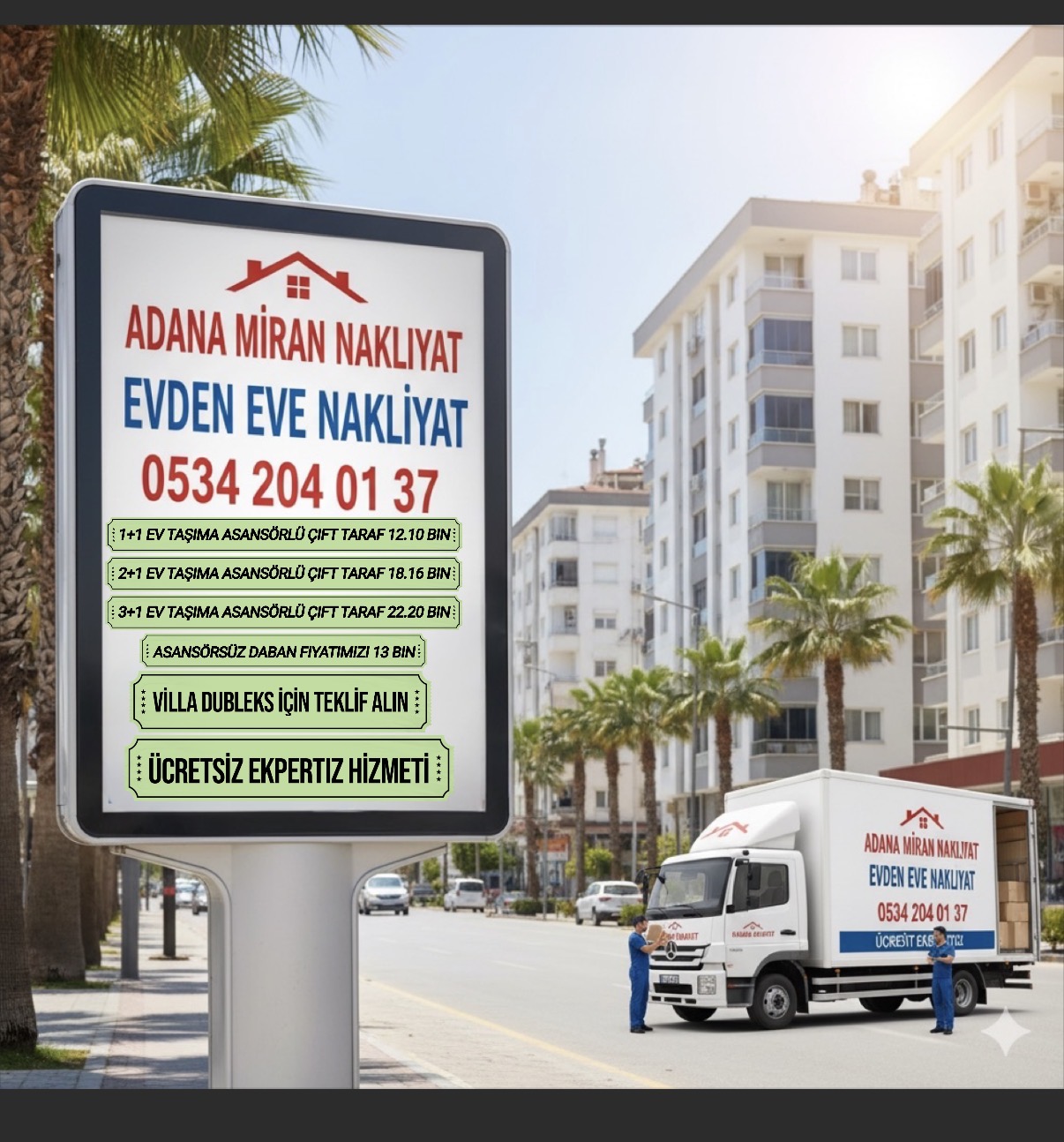 ADANA EVDEN EVE NAKLİYAT FİYATLARI 